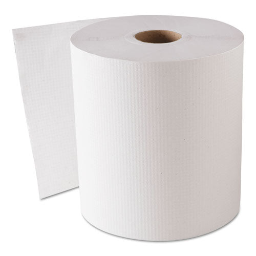 8x800 ft GEN Hardwound Roll Towels, White, 6 Rolls/Carton