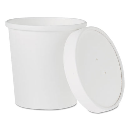 16oz SOLO Flexstyle Double Poly Food Combo Packs, White, Paper, 25/Pack, 10 Packs/Carton