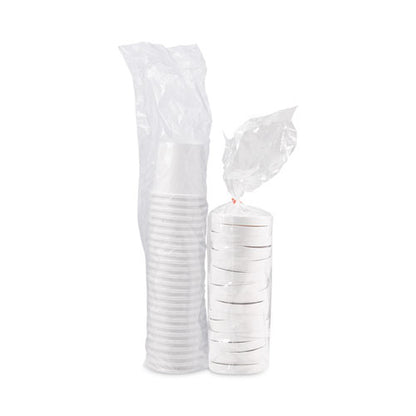 16oz SOLO Flexstyle Double Poly Food Combo Packs, White, Paper, 25/Pack, 10 Packs/Carton