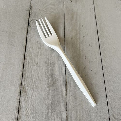 Mediumweight Boardwalk Polypropylene Cutlery, Fork, White, 1,000/cs