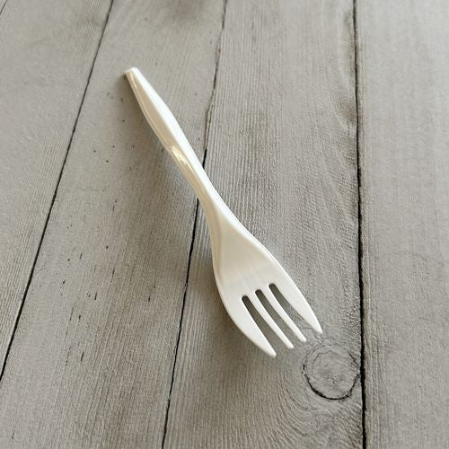 Mediumweight Boardwalk Polypropylene Cutlery, Fork, White, 1,000/cs