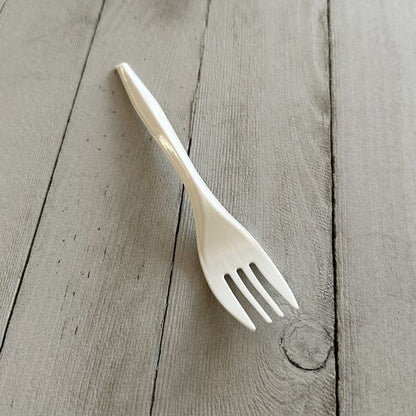 Mediumweight Boardwalk Polypropylene Cutlery, Fork, White, 1,000/cs