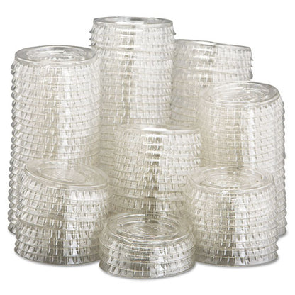 0.5-1oz Dart Portion / Souffle Cup Lids, Cups, Pet, Clear, 2500/cs