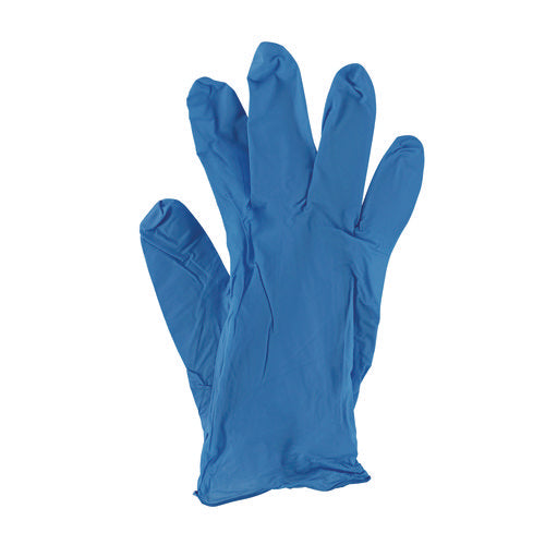 Large Nitrile Gloves Blue Boardwalk Disposable Powder-Free, 5 mil, 100/Box, 10 Boxes/ct