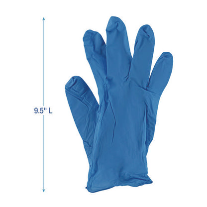 Large Nitrile Gloves Blue Boardwalk Disposable Powder-Free, 5 mil, 100/Box, 10 Boxes/ct
