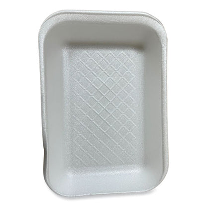 #2D 8.56x6.1x1.2 Meat Trays, GEN, White, 500/cs