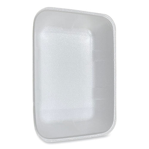 12x8.7x2.45 GEN Meat Trays, #20K, White, 125/ct