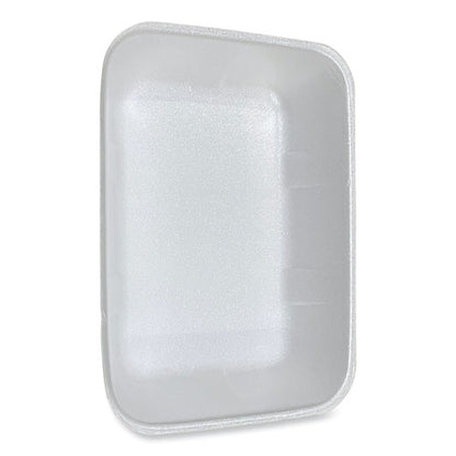 12x8.7x2.45 GEN Meat Trays, #20K, White, 125/ct
