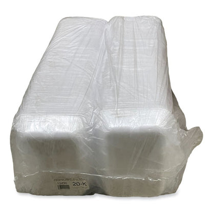 12x8.7x2.45 GEN Meat Trays, #20K, White, 125/ct