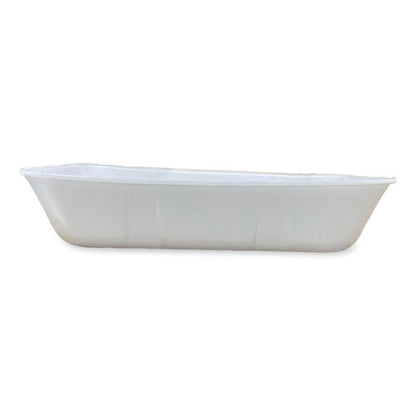 12x8.7x2.45 GEN Meat Trays, #20K, White, 125/ct