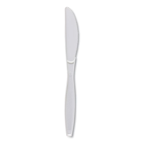 Boardwalk Heavyweight Polypropylene Cutlery, Knife, White, 1000/cs