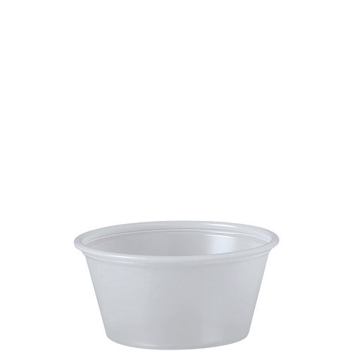 Dart 2oz Polystyrene Portion Cups, Translucent, 2500/cs