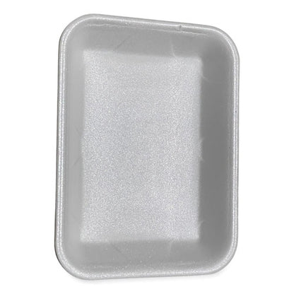 9.5x7.19x1.2 GEN Meat Trays, #4P, White, 500/ct