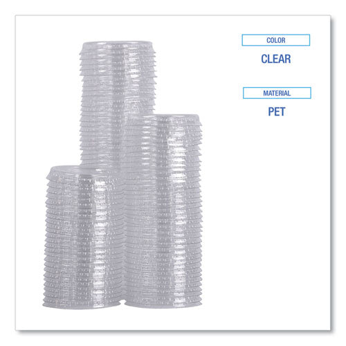 1oz Boardwalk Souffle/portion Cup Lids, Fits Portion Cups, Clear, 2,500/cs