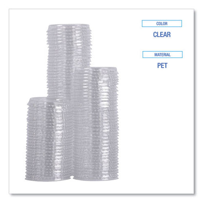 1oz Boardwalk Souffle/portion Cup Lids, Fits Portion Cups, Clear, 2,500/cs