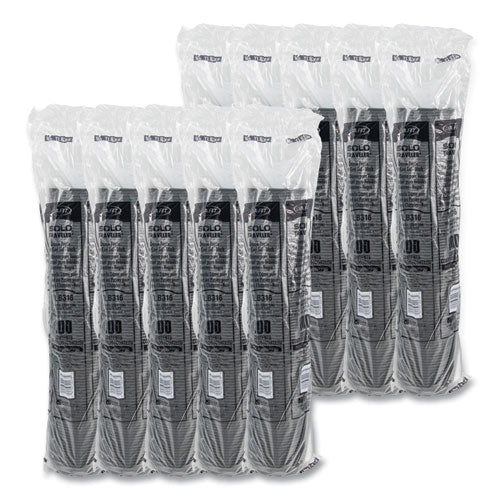 10-24oz SOLO Traveler Cappuccino Style Dome Lid, Cups, Black, 100/sleeve, 10 Sleeves/ct