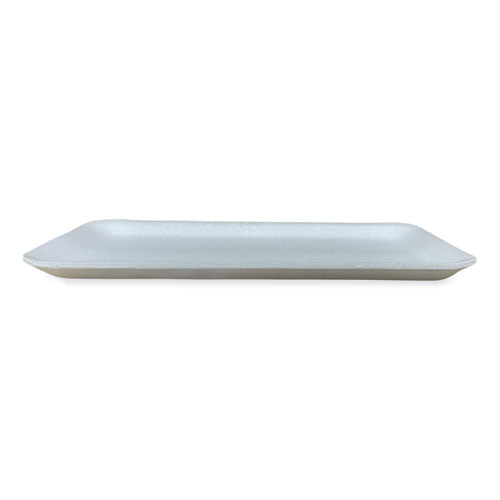 10.93x5.75x0.63 GEN Meat Trays, #10S, White, 500/ct