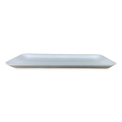 10.93x5.75x0.63 GEN Meat Trays, #10S, White, 500/ct
