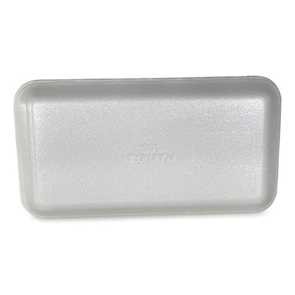 10.93x5.75x0.63 GEN Meat Trays, #10S, White, 500/ct