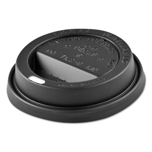 Solo Traveler Sip Through Lids for ThermoGuard Hot Cups, Fits 12, 16, 20, 24 oz, Black, 1,200/ct