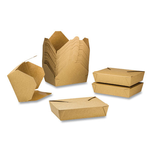 54Oz #2 Reclosable Kraft Take-Out Box, Paper, 200/ct