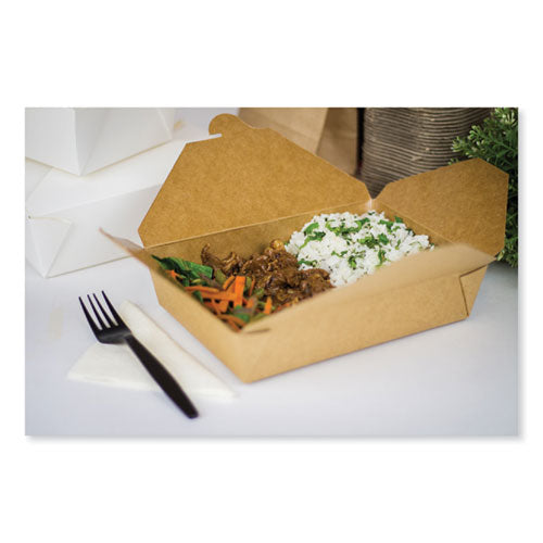 54Oz #2 Reclosable Kraft Take-Out Box, Paper, 200/ct