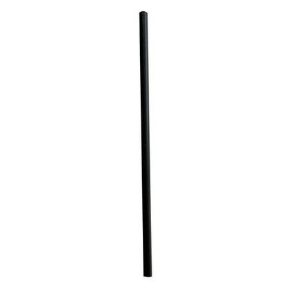 7.75 inch Giant Straws, Polypropylene, Black, 1,500/cs