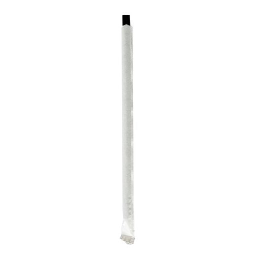 7.75 inch Giant Straws, Polypropylene, Black, 1,500/cs