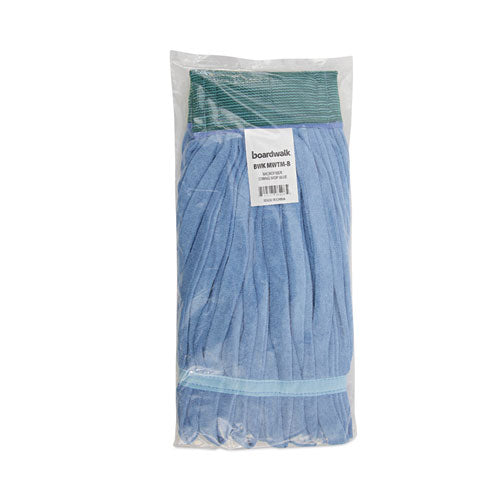 Medium Microfiber Looped-End Wet Mop Head, Blue