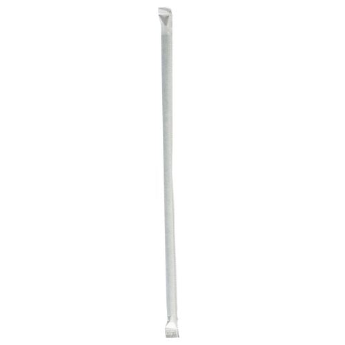 10.25 Inch Wrapped Giant Straws, Polypropylene, Boardwalk, Black, 1,200/cs