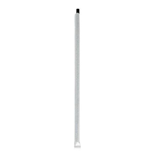 10.25 Inch Wrapped Giant Straws, Polypropylene, Boardwalk, Black, 1,200/cs