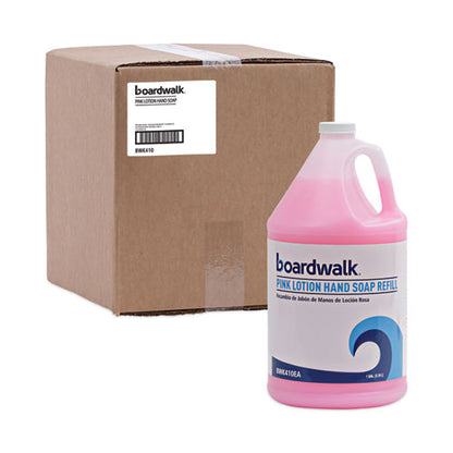Boardwalk Mild Cleansing Pink Lotion Soap, Cherry Scent, 1 gal, 4/cs