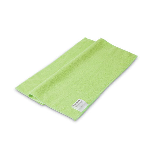 16x16 Boardwalk Microfiber Cleaning Cloths, Green, 24/pk