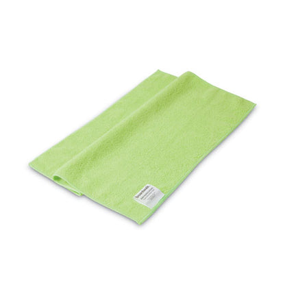 16x16 Boardwalk Microfiber Cleaning Cloths, Green, 24/pk