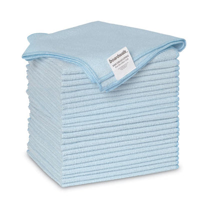 16x16 Microfiber Cleaning Cloths, Blue, 24/pk