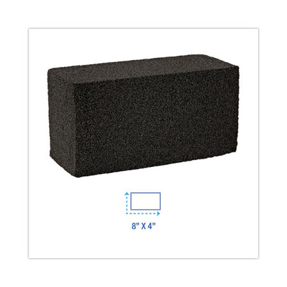 8x4 Grill Brick, Black, 12/ct