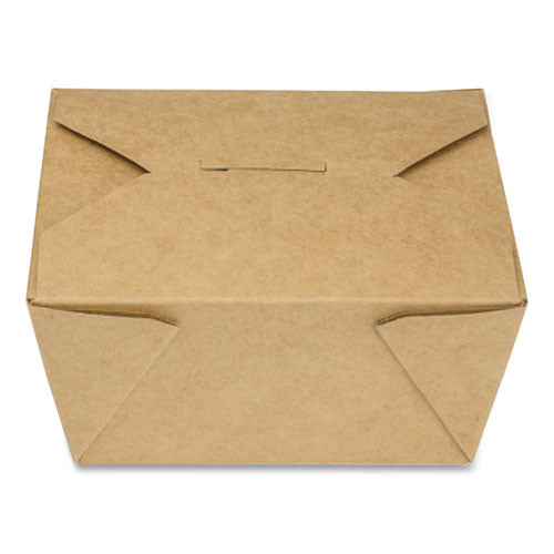30oz Reclosable Kraft Take-Out Box, #1, Containers, Paper, 450/cs