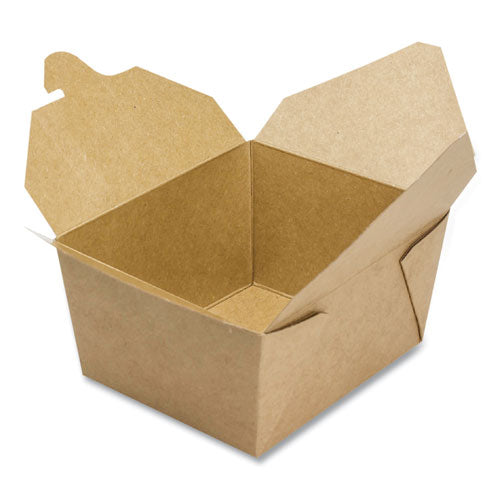 30oz Reclosable Kraft Take-Out Box, #1, Containers, Paper, 450/cs