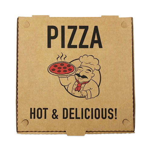 12x12x2 Pizza Boxes, Kraft, Paper, 50/Pack