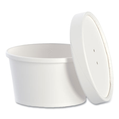 8oz SOLO Flexstyle Double Poly Food Combo Packs, White, Paper, 25/Pack, 10 Packs/ct