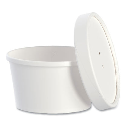 8oz SOLO Flexstyle Double Poly Food Combo Packs, White, Paper, 25/Pack, 10 Packs/ct