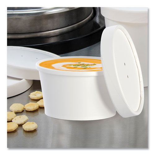 8oz SOLO Flexstyle Double Poly Food Combo Packs, White, Paper, 25/Pack, 10 Packs/ct