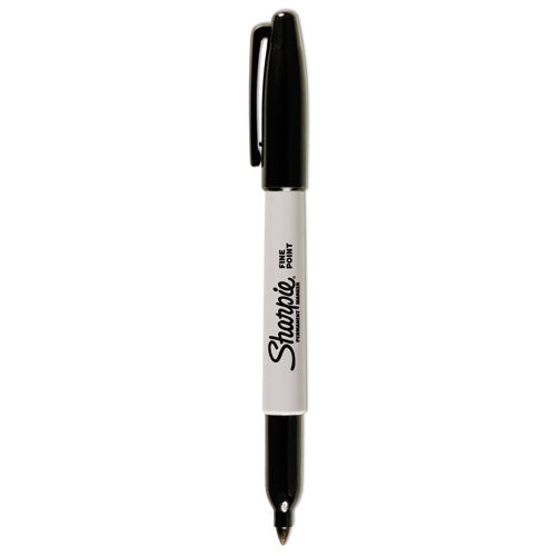 Sharpie Fine Tip Permanent Marker, Fine Bullet Tip, Black, 1 Dozen