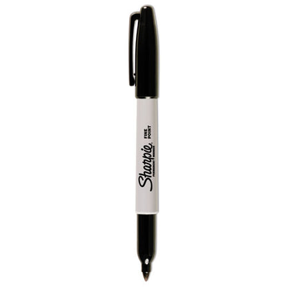Sharpie Fine Tip Permanent Marker, Fine Bullet Tip, Black, 1 Dozen