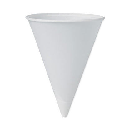 4oz SOLO Cone Water Cups, Cold, Paper, White, 200/pk