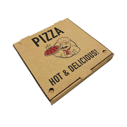 10x10x2 Pizza Boxes, Kraft, Paper, 50/Pack