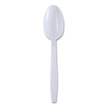 Boardwalk Heavyweight Wrapped Polypropylene Cutlery, Teaspoon, White, 1,000/ct