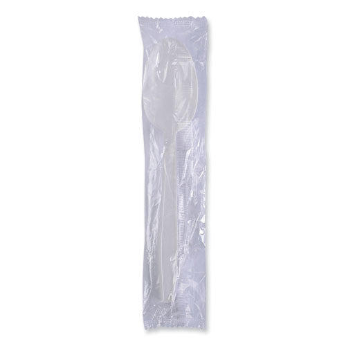 Boardwalk Heavyweight Wrapped Polypropylene Cutlery, Teaspoon, White, 1,000/ct