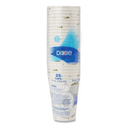 12oz Dixie Pathways Paper Hot Cups, 25/pk