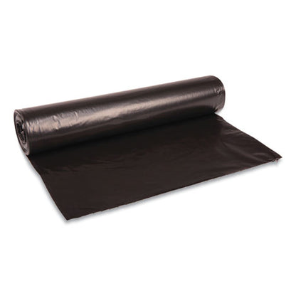 40x48 Black 0.8 mil 45 gal Recycled Low-Density Polyethylene Can Liners, Perforated, 100/cs